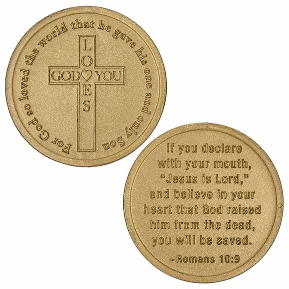 Monedas cristianas Sterling Gifts Dios te ama, paquete de 50