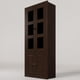 thumbnail image 3 of Vitrina Berlin Chocolate Madera Vidrio 2 puertas, 3 of 4