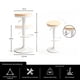 thumbnail image 2 of Silla Piso Bar Taburete Regulable Madera Venhoouse Blanco Galvanizado, 2 of 8