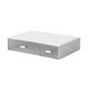 thumbnail image 1 of Cajón De Escritorio Caja De Almacenamiento Organizador De Suministros De Ba?o Blanco 2 Rejillas, 1 of 5