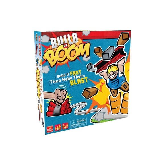 Juego Goliath Build or Boom Family Fun Building STEM durante más de 4 años
