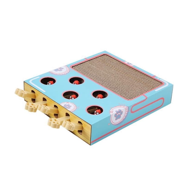 Whack a Moles - Juguete interactivo para gatos, creativo, ligero para gatos domésticos, tabla rascadora para gatos, suministros para mascotas, ejercic