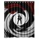 thumbnail image 1 of Cortina de ducha de James Bond, juego de cortinas de baño con ganchos, tamaño 60 x 72 pulgadas, 1 of 3