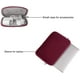 thumbnail image 2 of Manga de laptop Mosis Compatible con MacBook Pro de 13-13.3 pulgadas, MacBook Air, portátil, computadora, cubierta de bolsas de neopreno con estuche pequeña, vino de vino rojo, 2 of 3