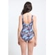 thumbnail image 2 of Traje de baño modelador estampado azul Talla M, 2 of 4