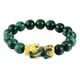 thumbnail image 1 of Chino Feng Shui Obsidian Bead Pixiu Charms Pulsera Joyería Verde, 1 of 5