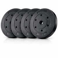 Genérico - Set 4 Discos Preolímpicos Pvc 5Kg 20Kg Total