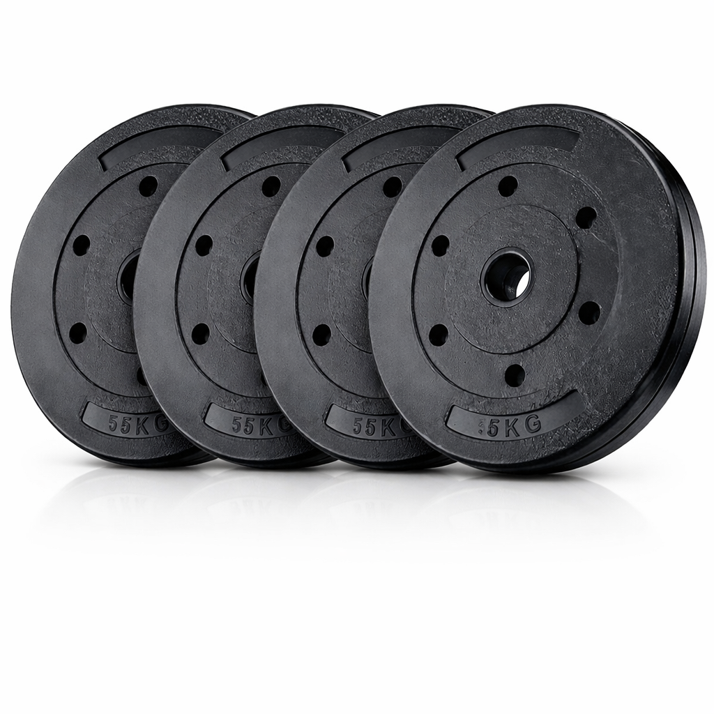 Genérico - Set 4 Discos Preolímpicos Pvc 5Kg 20Kg Total