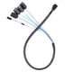 thumbnail image 1 of Cable SilverStone CPS05-RE Mini SAS SFF-8643 (objetivo) a SATA de 7 pines (host), 1 of 8
