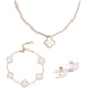 thumbnail image 1 of Conjunto de joyas de trébol de cuatro hojas de la suerte, collar, pendientes, pulsera y colgante de diamantes chapados en oro de 18 quilates para mujeres y niñas, joyería sencilla con abalorios, regal, 1 of 6