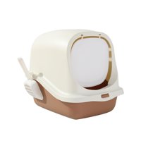 Magideal - Cajas De Arena Para Gatos Con Capucha, Cajas De Arena Para Gatos De Interior Cubiertas, Inodoro Para Gatos Con Capucha Grande Y Completamente Cerrado,