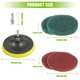 thumbnail image 2 of 4 Inch Scrub Drill Brush Power Scouring Pads Household Clean, 2 of 3