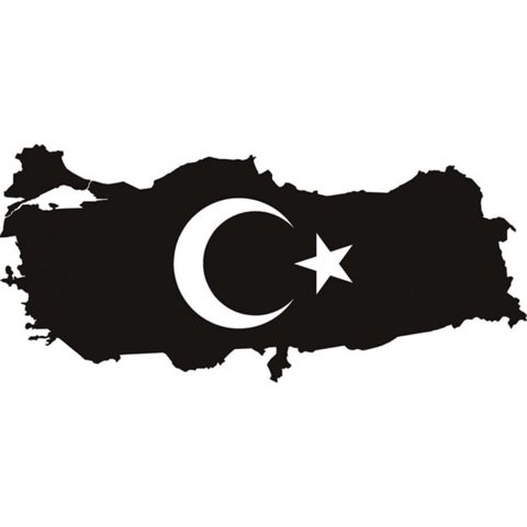Rienda Libre Graphics - Decomural Turkey Flag Islam Ws-18985