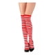 thumbnail image 2 of Bucaneras Medias Sobre La Rodilla - Tipo Panty - Rojo/Blanco, 2 of 5