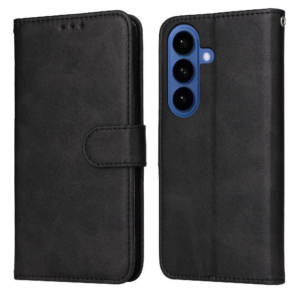 Funda Billetera para Samsung Galaxy S26 Plus con Porta Tarjetas y Soporte Ajustable Negro