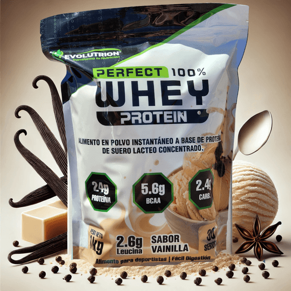 Perfect 100% Whey Protein 1 kilo sabor Vainilla