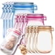 thumbnail image 1 of FIREBOOMOON 30 bolsas reutilizables con cierre tipo zipper y diseño de frasco Mason, 1 of 7