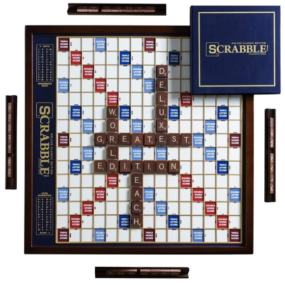 Scrabble Deluxe Edition WS Game Company con tablero giratorio