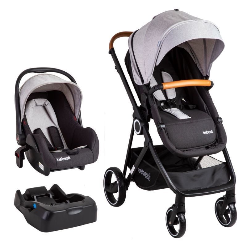 Bebesit - Coche Bebé Travel System Cosmos Gris