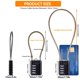 thumbnail image 2 of Candado SEPOX paquete de 2, combinación de 4 dígitos reprogramable, cable de 32 cm, 2 of 8