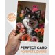 thumbnail image 2 of Tarjeta de felicitación Pet Party Delights Pomsky con flores, 15 x 7 pulgadas, 2 of 8