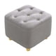 thumbnail image 3 of Reposapiés pequeño, asiento acolchado resistente, almohadillas silenciosas para el suelo, taburete otomano, reposapiés para apartamento, hogar, sofá, gris, 3 of 5
