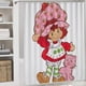 thumbnail image 5 of Tarta de fresa-theme 4-Piece Shower Curtain Set with Rugs, Waterproof Bathroom Decor Set Includes Bath Mat, U-Shaped Rug, Toilet Lid Cover and Curtain with Hooks, 5 of 6