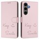 thumbnail image 1 of Funda Cartera para Samsung Galaxy S24 Plus con Bloqueo RFID, Cierre Magnético y Ranuras Tarjetas Rosa, 1 of 6