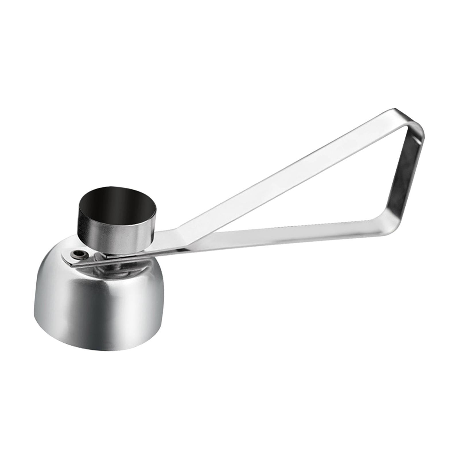 Magideal - Cortador De Huevos Duros Hervidos, Cortador De Cáscara De Huevo De Metal, Utensilio De Cocina, Herramienta Removedora, Separador De Cáscara Para Viaje