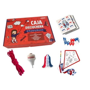 Carnaval - Caja Dieciochera Fiestas Patrias ""C"" Rojo