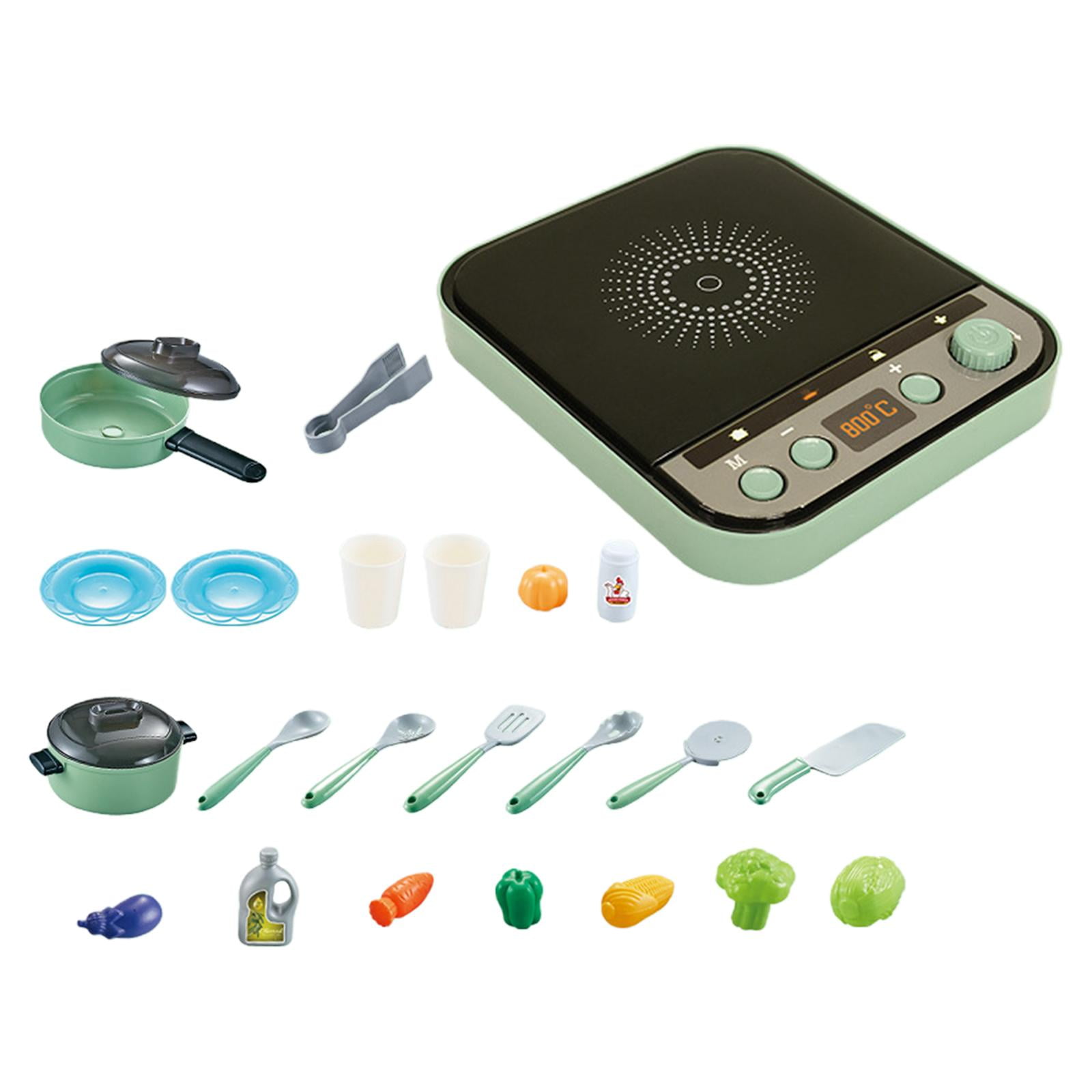 Bothyi - 25 Piezas De Juguetes De Cocina Accesorios Para Niños Niñas Niños Pequeños Regalo De Cumpleaños Verde