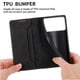 thumbnail image 5 of Funda tipo cartera con bloqueo RFID para Samsung Galaxy S26 Edge Con tapa abatible, portatarjetas, cierre magnético, TPU y soporte Negro, 5 of 6