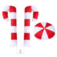 Bothyi - Accesorios De Adorno De Caña Ventana Techo Patio Coche Van Decoración Navidad