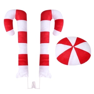 Bothyi - Accesorios De Adorno De Caña Ventana Techo Patio Coche Van Decoración Navidad