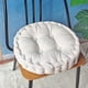 thumbnail image 1 of Xiao Hua Cojín circular Blanco para Silla de Comedor -1 Pieza, Diámetro 14.96 Pulgadas, Altura 3.54 Pulgadas, Cojín tatami Suave, Adecuado para Cojín de Silla de Comedor de Cocina, Terraza y Oficina, 1 of 4