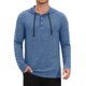 thumbnail image 1 of INSPIRE CHIC Sudadera con Capucha Texturizada para Hombre de Manga Larga Jersey Casual con Capucha L Azul, 1 of 6