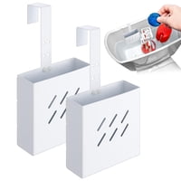 Xusx111 - 2 Piezas De Tamaño Grande 4. 33 X 4. 33 X 1. 38 Pulgadas De Acero Inoxidable Del Tanque Del Inodoro De Limpieza Del Soporte De La Tableta Con Gancho Ajustable Para Colgar La Caja Del Limpi