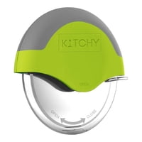Cortador De Pizza Kitchy Con Tapa Protectora Para Cuchilla, Color Verde