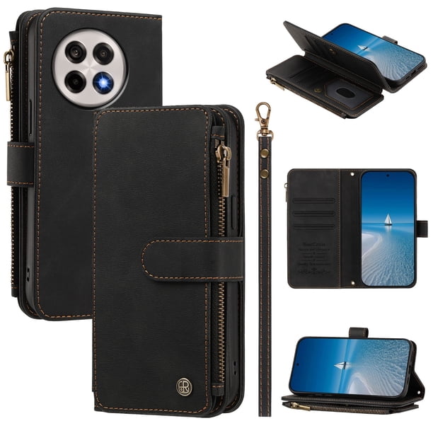 Funda Billetera OnePlus 13R con Cierre, Negro