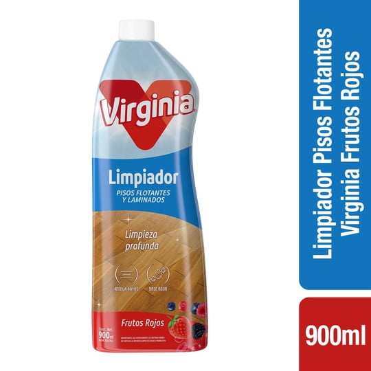 Limpiador Líquido Pisos Flotantes Frutos Rojos Botella 900 ml Virginia