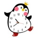 thumbnail image 3 of Reloj Colgante De Pared Con Decoración De Pingüino Pequeño De Madera, 9,8x11,8 Pulgadas, Para Dormitorio, Oficina, 3 of 3