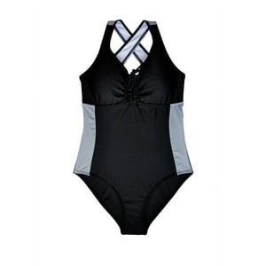 Samia - Traje De Baño Deportivo Busto Grande Est Blanco M