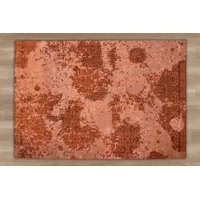 Decoghar - Alfombra Sintetica Deco Jacquard C/Antideslizante Naranja Diseño Vintage 1,5X2,4 Mts