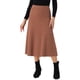 thumbnail image 1 of INSPIRE CHIC Falda de Punto A-Line para Mujer con Cintura Alta Elástica y Estirable, Falda Midi de Suéter M Caramelo, 1 of 6