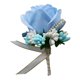 thumbnail image 2 of Estimulación Flor de rosa Broche Pin Ramillete de boda Pin Azul lago, 2 of 5