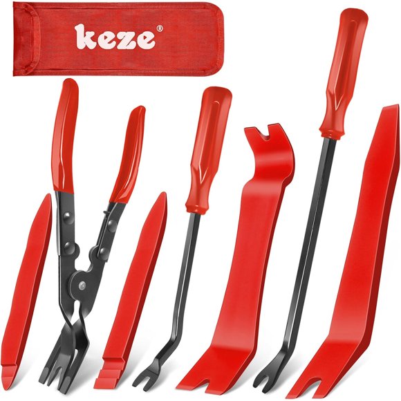 Juego Herramientas Keze 7 Pz Acero Manganeso Nylon Panel Auto