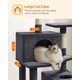 thumbnail image 5 of Torre para gatos Cat Tree Feandrea para interiores con rascadores, color gris, 5 of 9