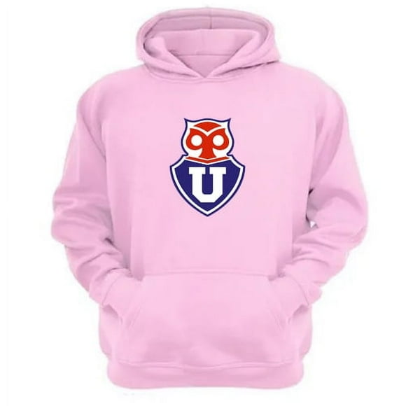 Polerón Canguro U De Chile Rosa Talla L Unisex