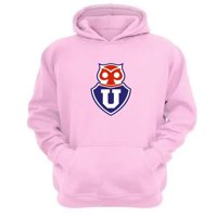 Genérico - Polerón Canguro U De Chile Rosa Talla Xs Unisex