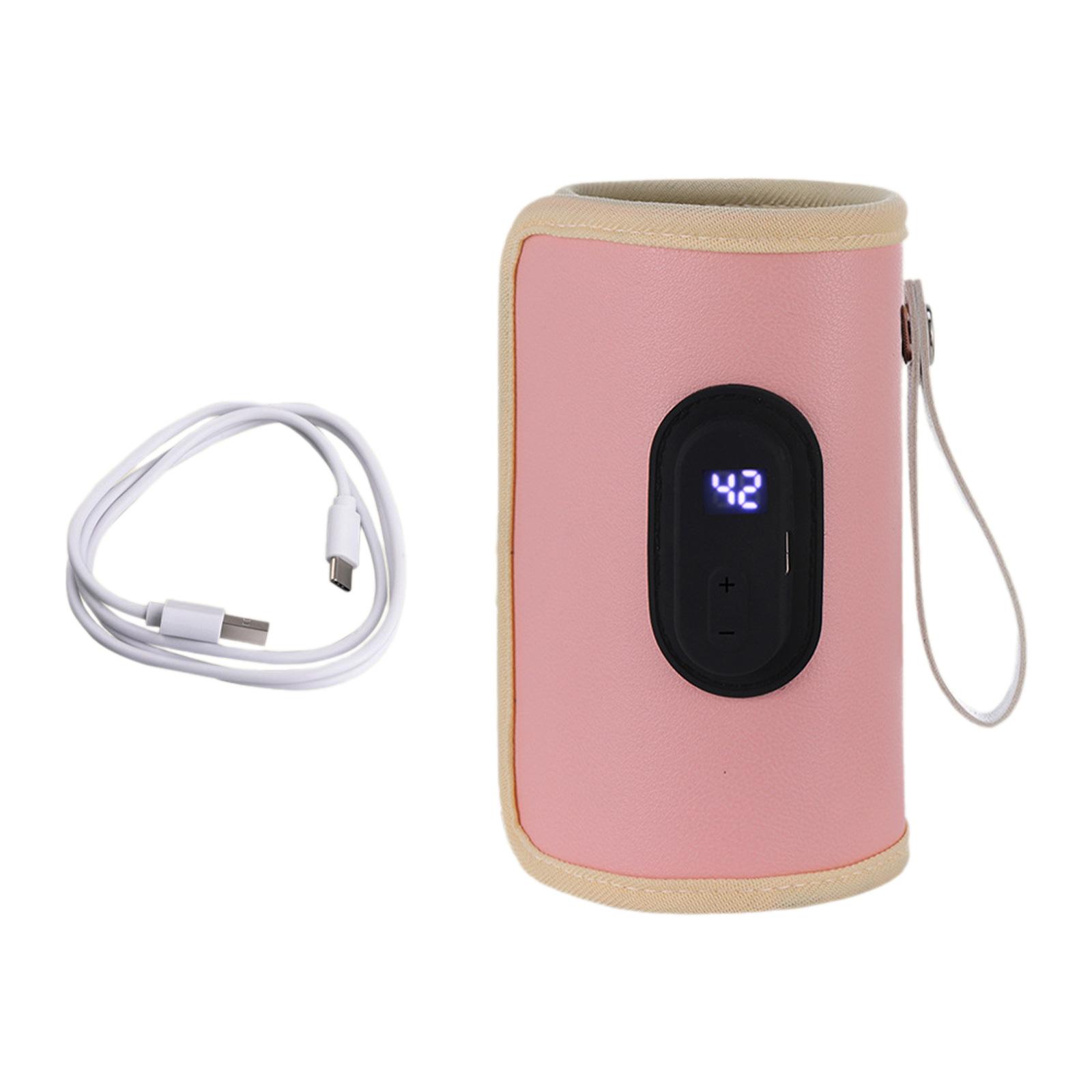 Bothyi - Calentador De Biberones Portátil, Calentador De Biberones De Leche Materna Para Viajes De Negocios A Casa, Color Rosa